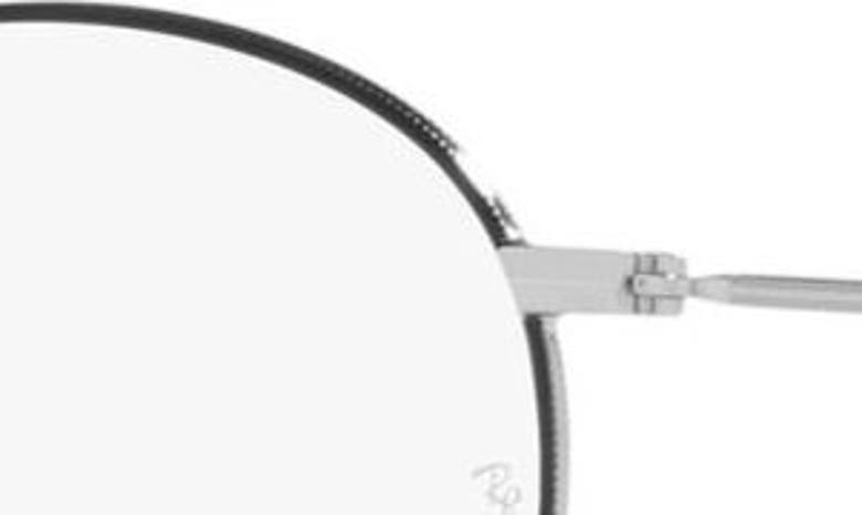 Ray Ban 50mm Round Optical Glasses In Silver