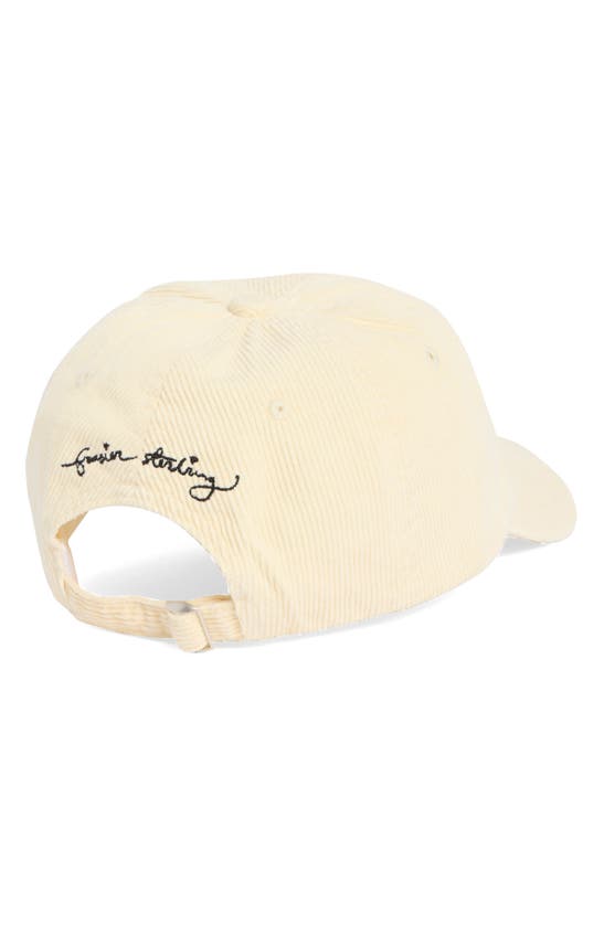 Shop Frasier Sterling Embroidered Ciao Pasta Baseball Cap In Yellow