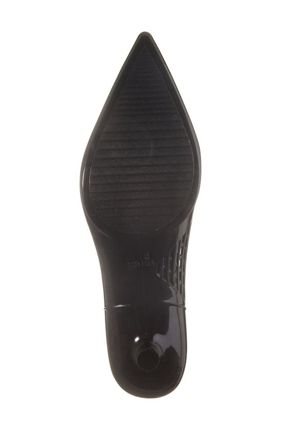 Shop Jeffrey Campbell Millenni Pointed Toe Kitten Heel Pump In Black Shiny