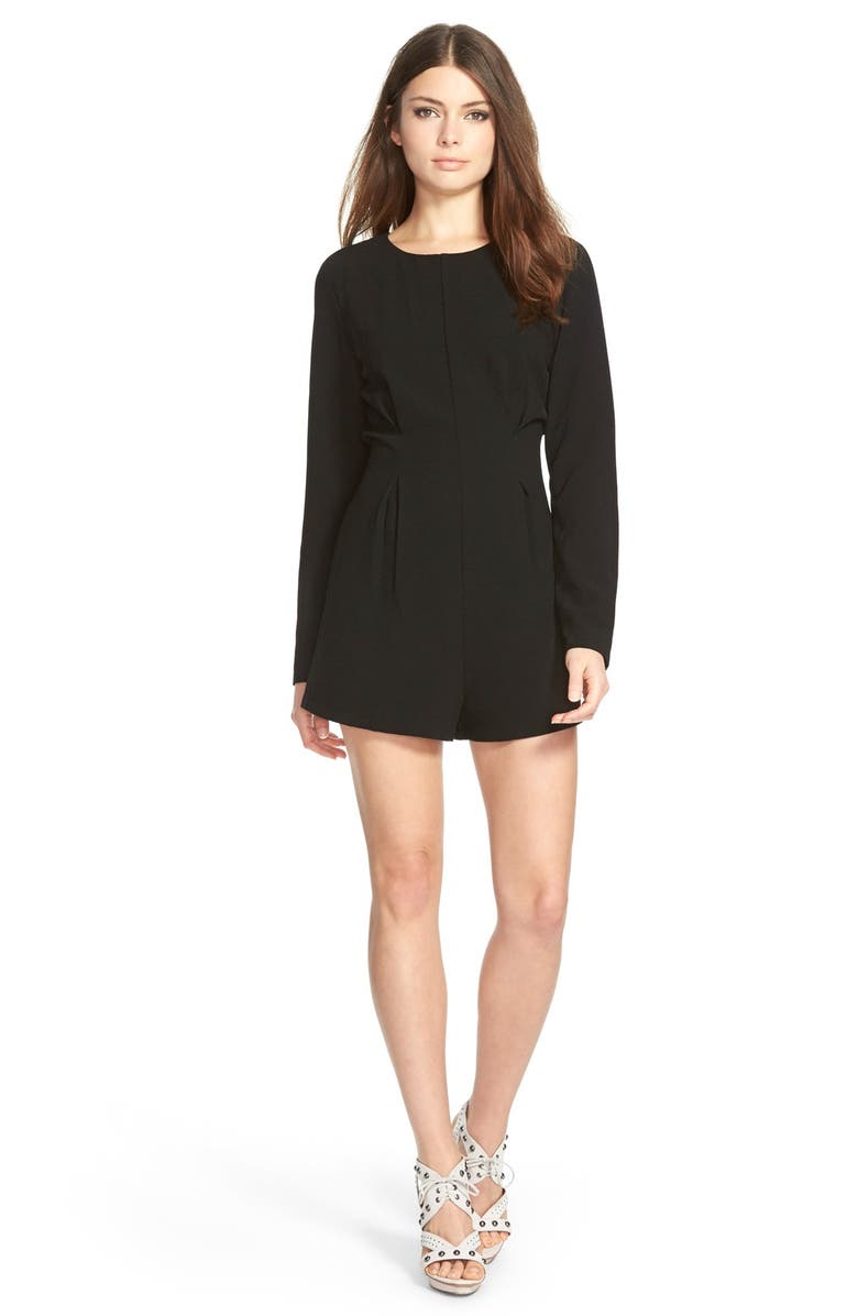 Lucca Couture Long Sleeve Stretch Crepe Romper | Nordstrom