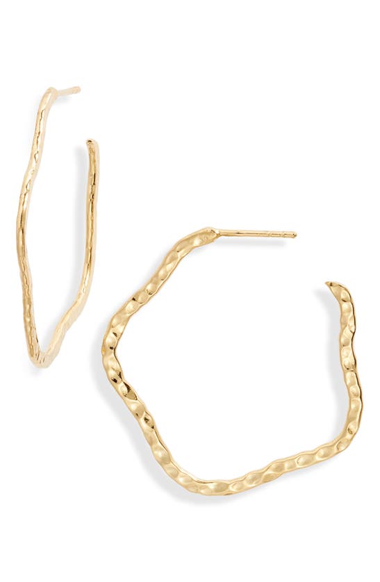Kiara Conrad Sierra Hoop Earrings In Gold