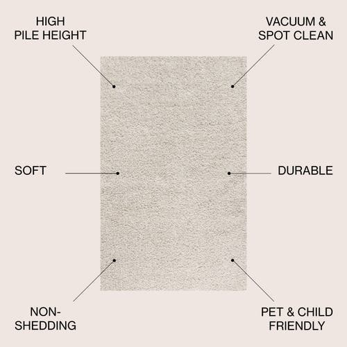 JONATHAN Y JONATHAN Y MERCER SHAG PLUSH AREA RUG