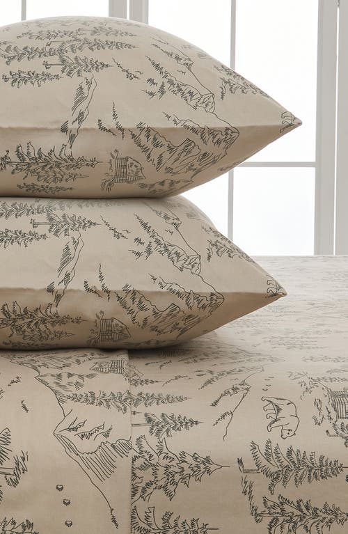 Woven & Weft Lodge Print Sheet Set In Bear Mountain