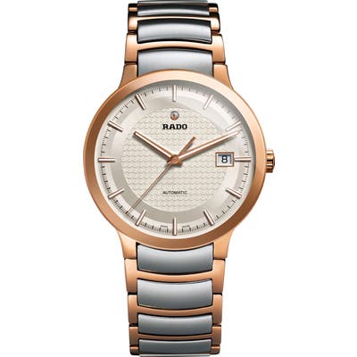 Rado Centrix Logo Embossed Automatic Bracelet Watch,