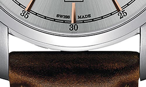 Hamilton Men's Swiss Automatic Spirit Of Liberty Brown Calf Leather Strap Watch 42mm H42415551 In Brown/silver