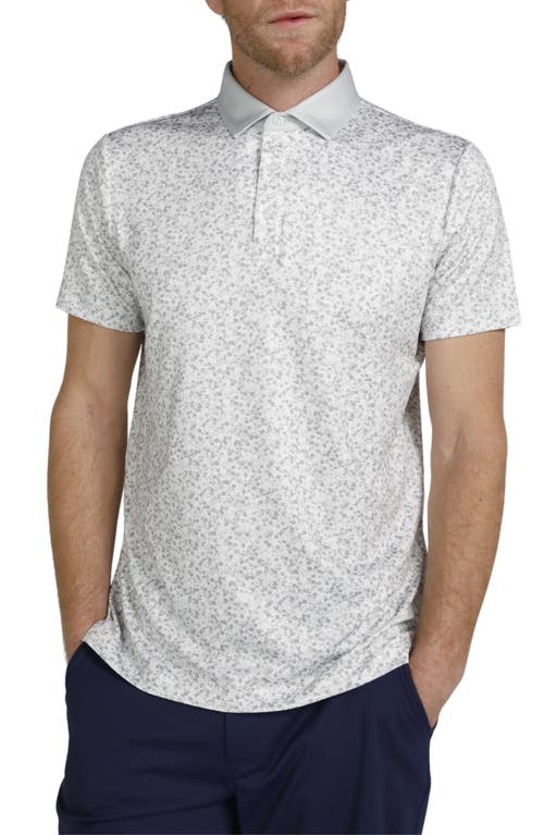 Shop Redvanly Eaton Performance Golf Polo In Glacier Gray