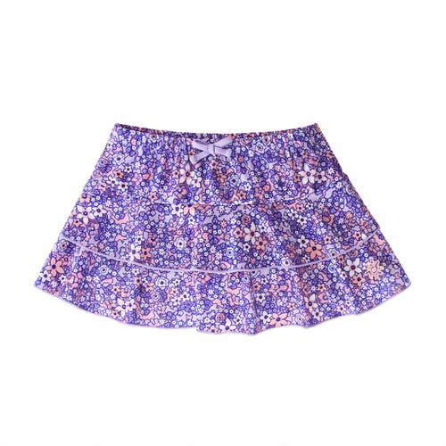 Uv Skinz Sunny Swim Skirt In Lavender Fields