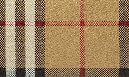 BURBERRY BURBERRY MINI BOWLING CHECK COATED CANVAS DUFFLE BAG 