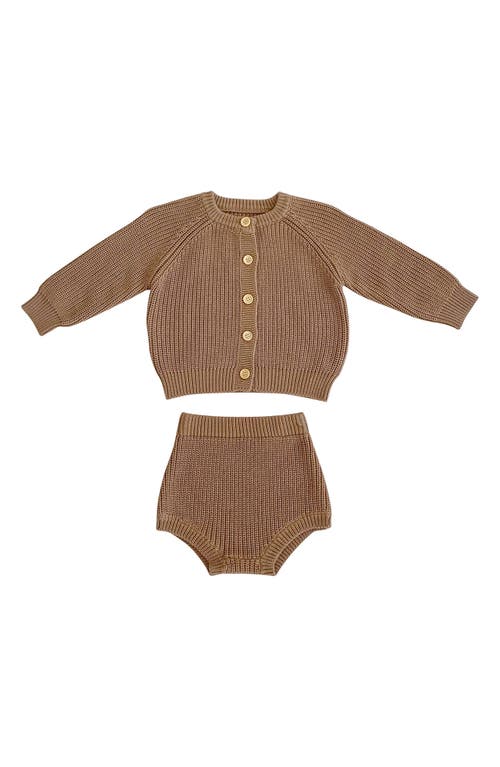 Ashmi & Co. Drew Cardigan Bloomers Set Khaki at Nordstrom, M