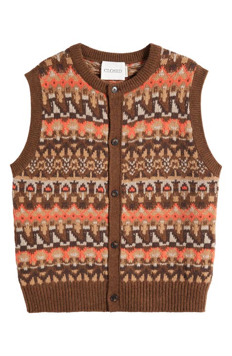 PLEASURES Men's PLEASURES Brown Philadelphia Phillies Knit V-Neck Pullover  Sweater Vest