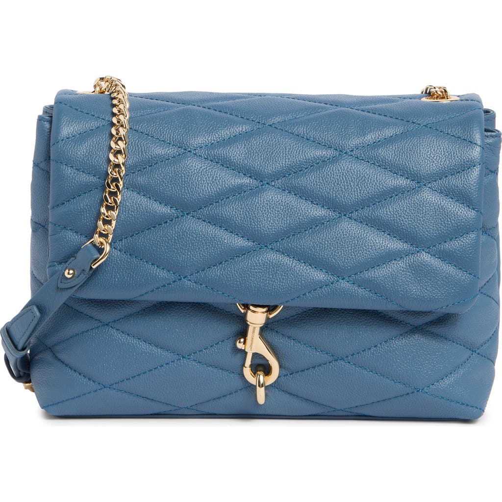 REBECCA MINKOFF REBECCA MINKOFF EDIE QUILTED LEATHER CONVERTIBLE SHOULDER BAG