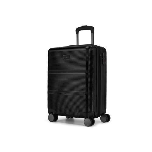 Shop Bugatti Brussels 3 Piece Hardside Luggage Set With Expansion In Black