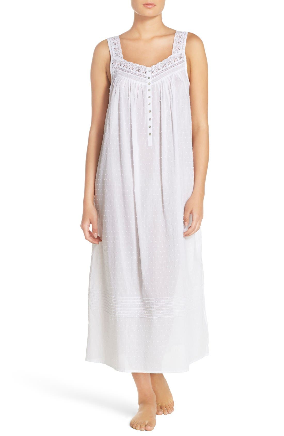 Eileen West Swiss Dot Cotton Nightgown Nordstrom