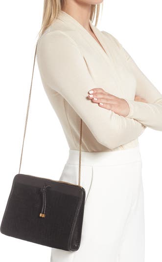 Saint Laurent Baby Victoire Matelassé Leather Shoulder Bag