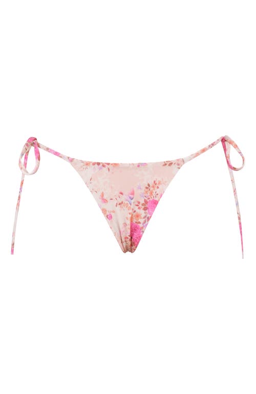 House Of Cb Tahiti Reversible Side Tie Bikini Bottoms In Floral Print