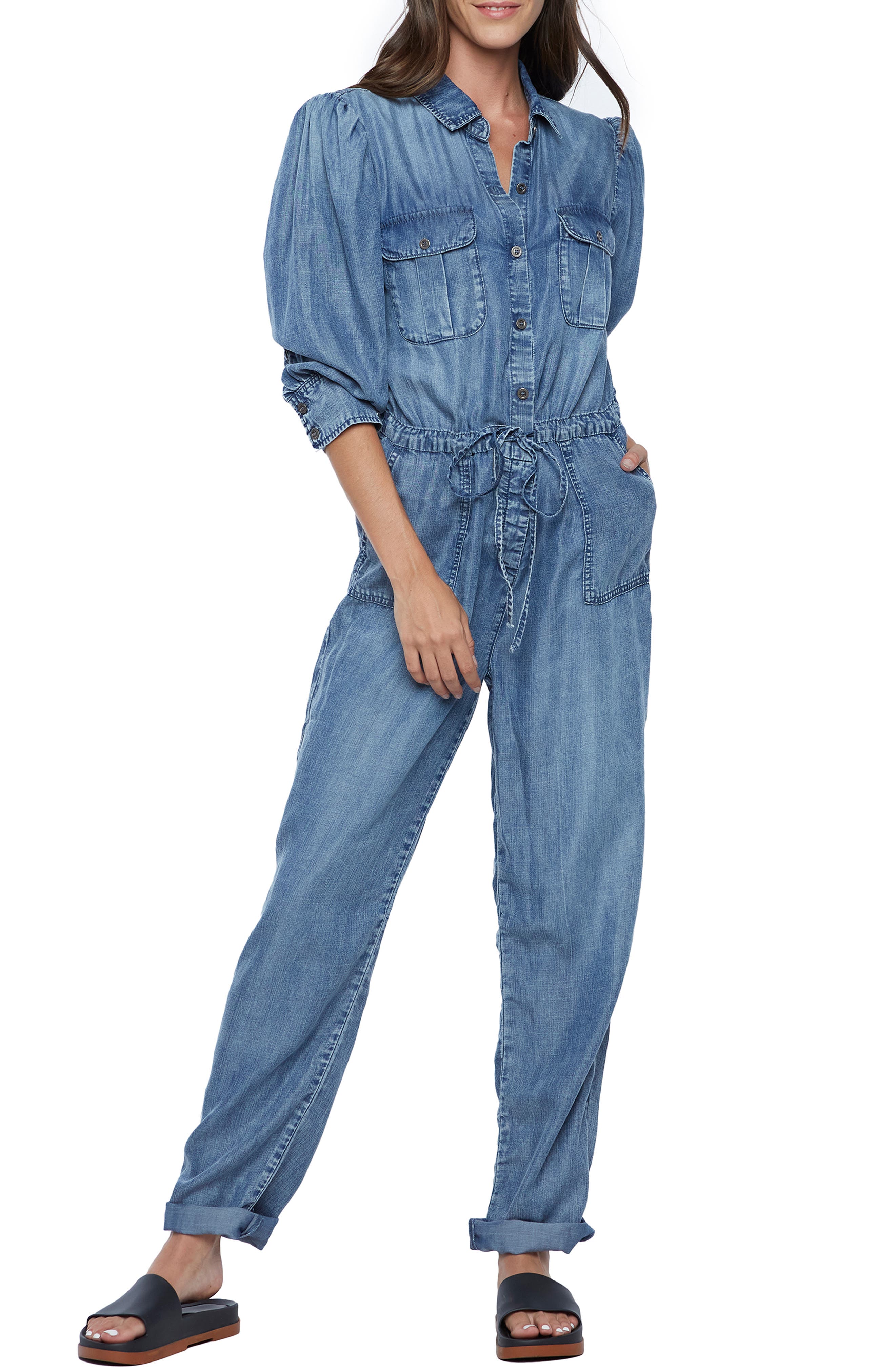 jean jumpsuit for ladies