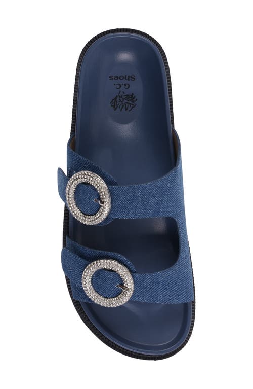 Good Choice New York Jordyn Slide Sandal In Denim