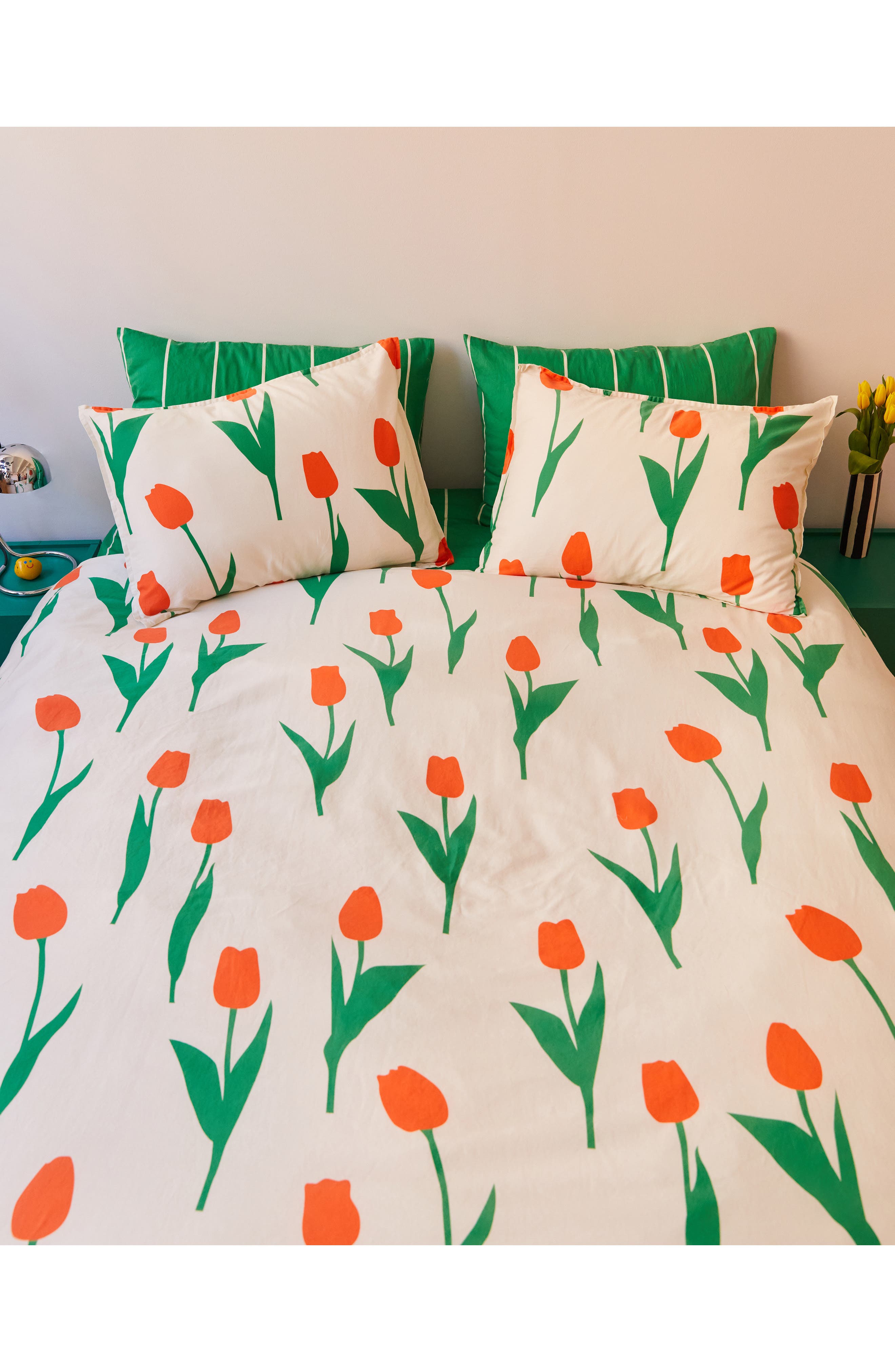 Dusen Dusen Print Cotton Sateen Duvet Cover & Sham Set Nordstrom