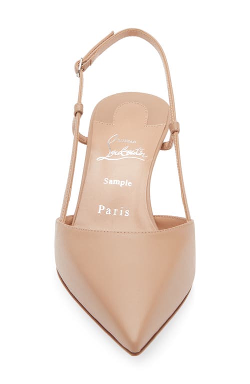 Shop Christian Louboutin Condoraline Pointed Toe Slingback Pump In Blush/lin Blush