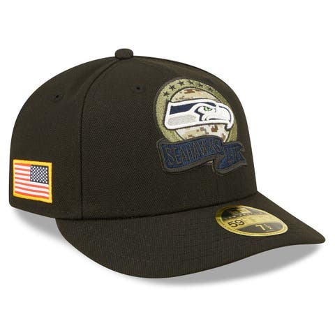 Men's Seattle Seahawks New Era Cream/Royal 2023 Sideline Historic Low  Profile 59FIFTY Fitted Hat