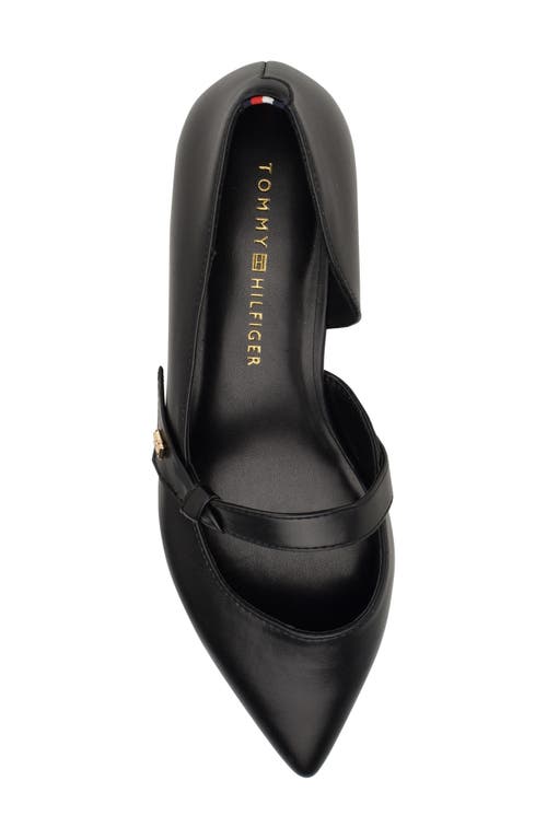 Shop Tommy Hilfiger Venny Pointed Toe Flat In Black