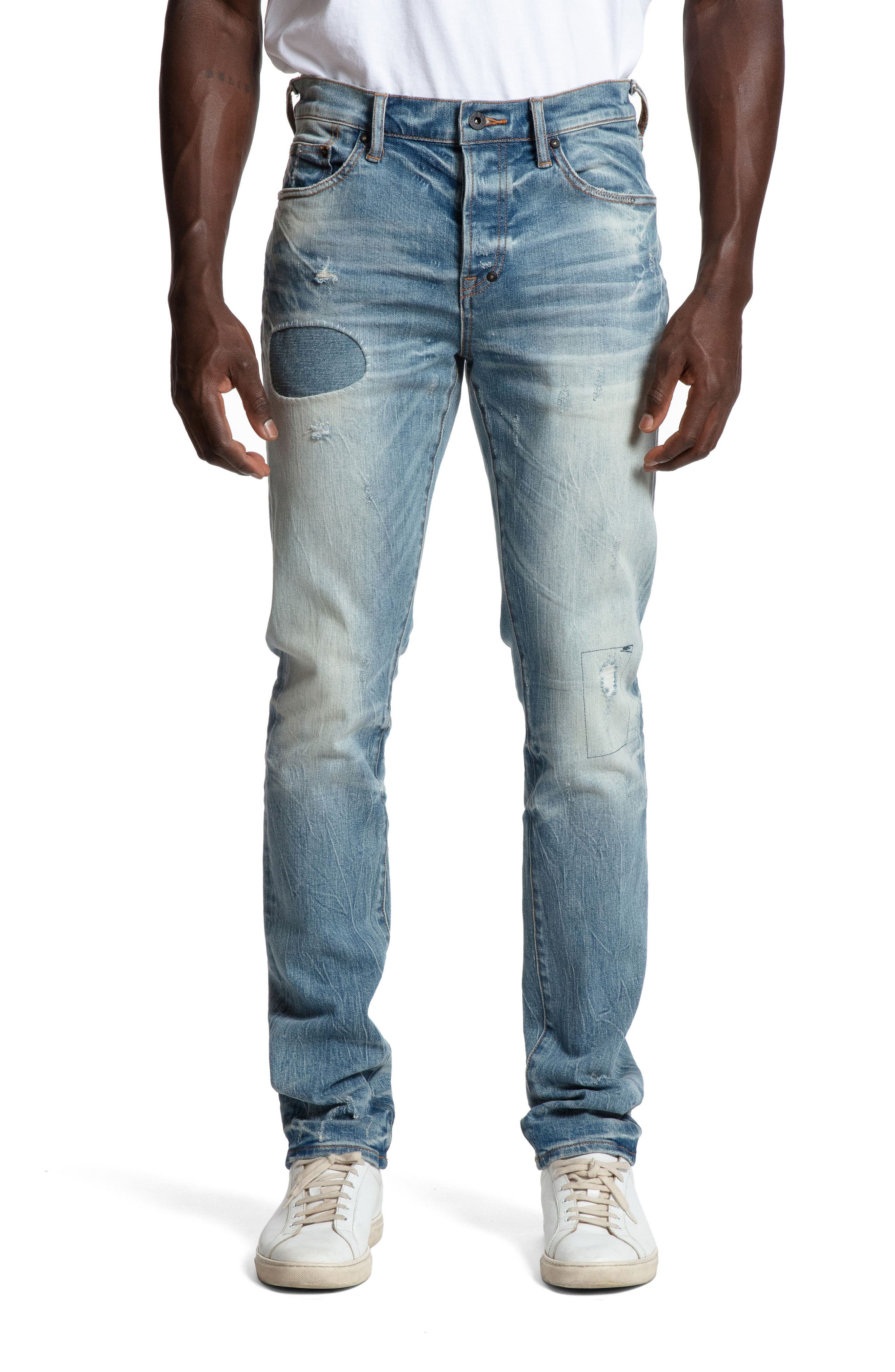 PRPS Sabre Stretch Paint Detailed Jeans 