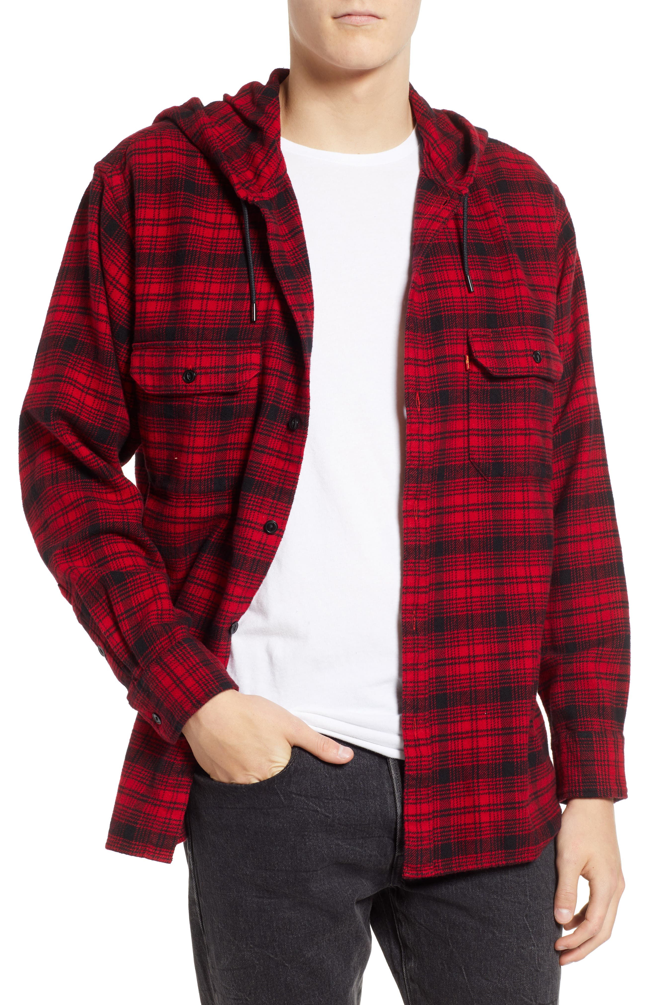 x Justin Timberlake Hooded Flannel 