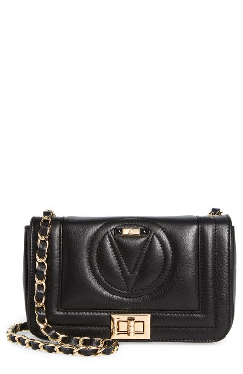 Shop Valentino By Mario Valentino Beatriz Signature Leather Crossbody Bag In Black