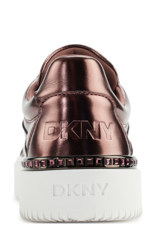 Shop Dkny Beverly Hidden Wedge Sneaker In Antique Rose