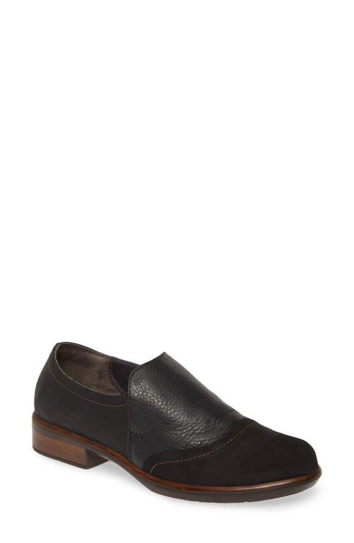 Naot Angin Loafer In Black/coal Leather