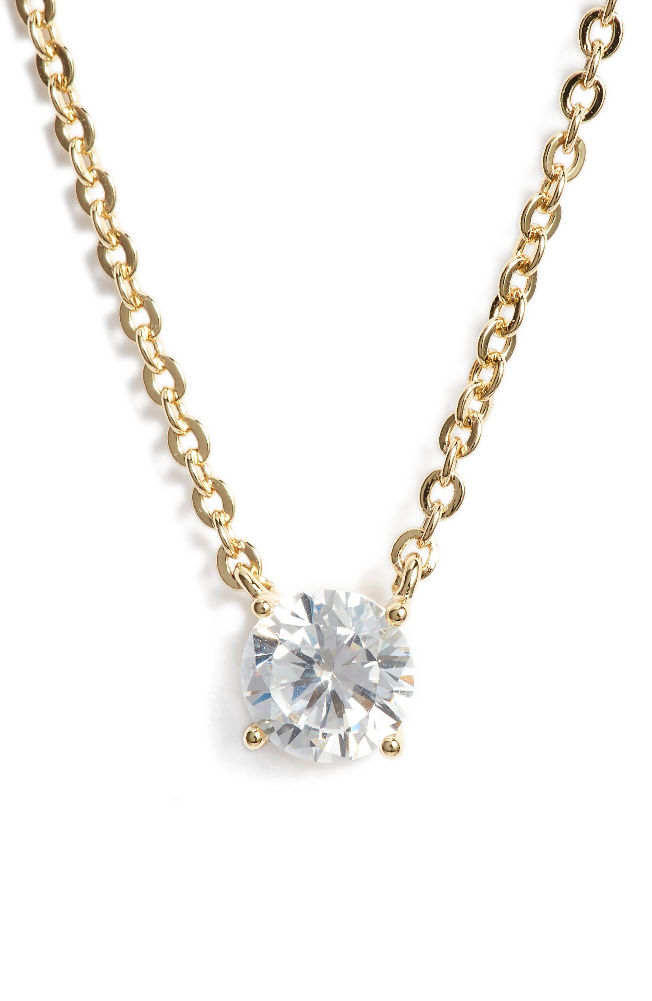 small cubic zirconia necklace