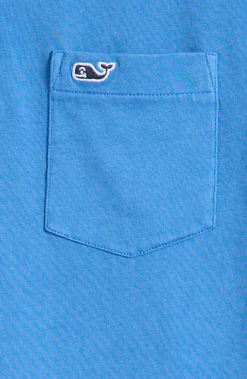 Shop Vineyard Vines Kids' Exclusive Island Pocket Polo In Blue Wave