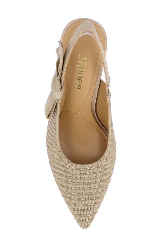 Shop J. Reneé Adilene Slingback Pointed Toe Pump In Beige