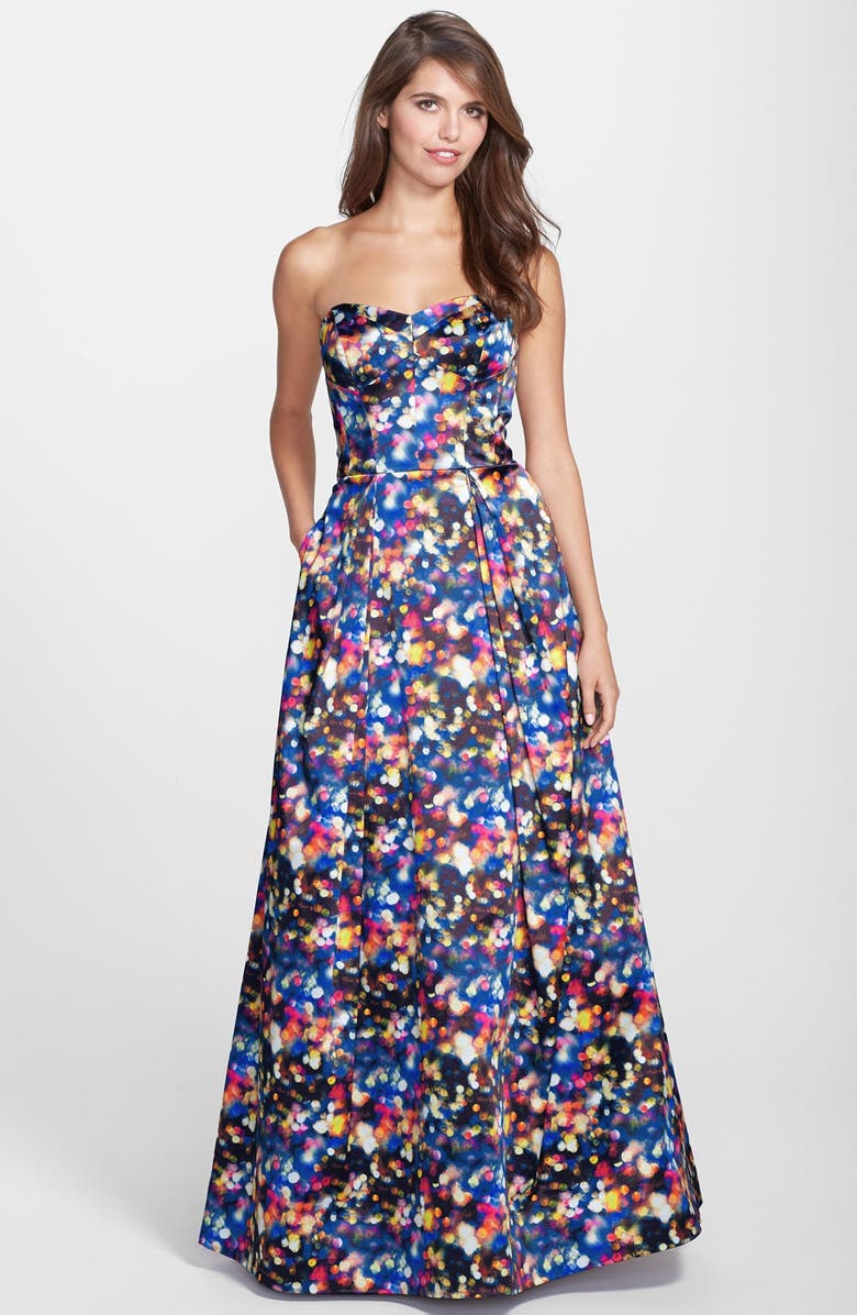 Milly 'Ava' Print Stretch Ball Gown | Nordstrom