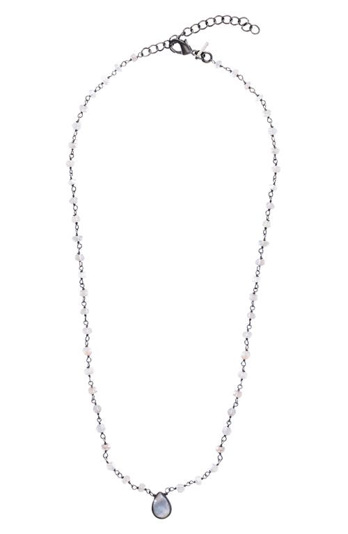Adornia Fine Labradorite Rosary Pear Necklace In Green