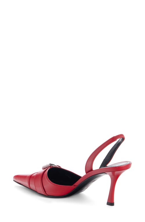 Givenchy Voyou Slingbacks In Leather In Red