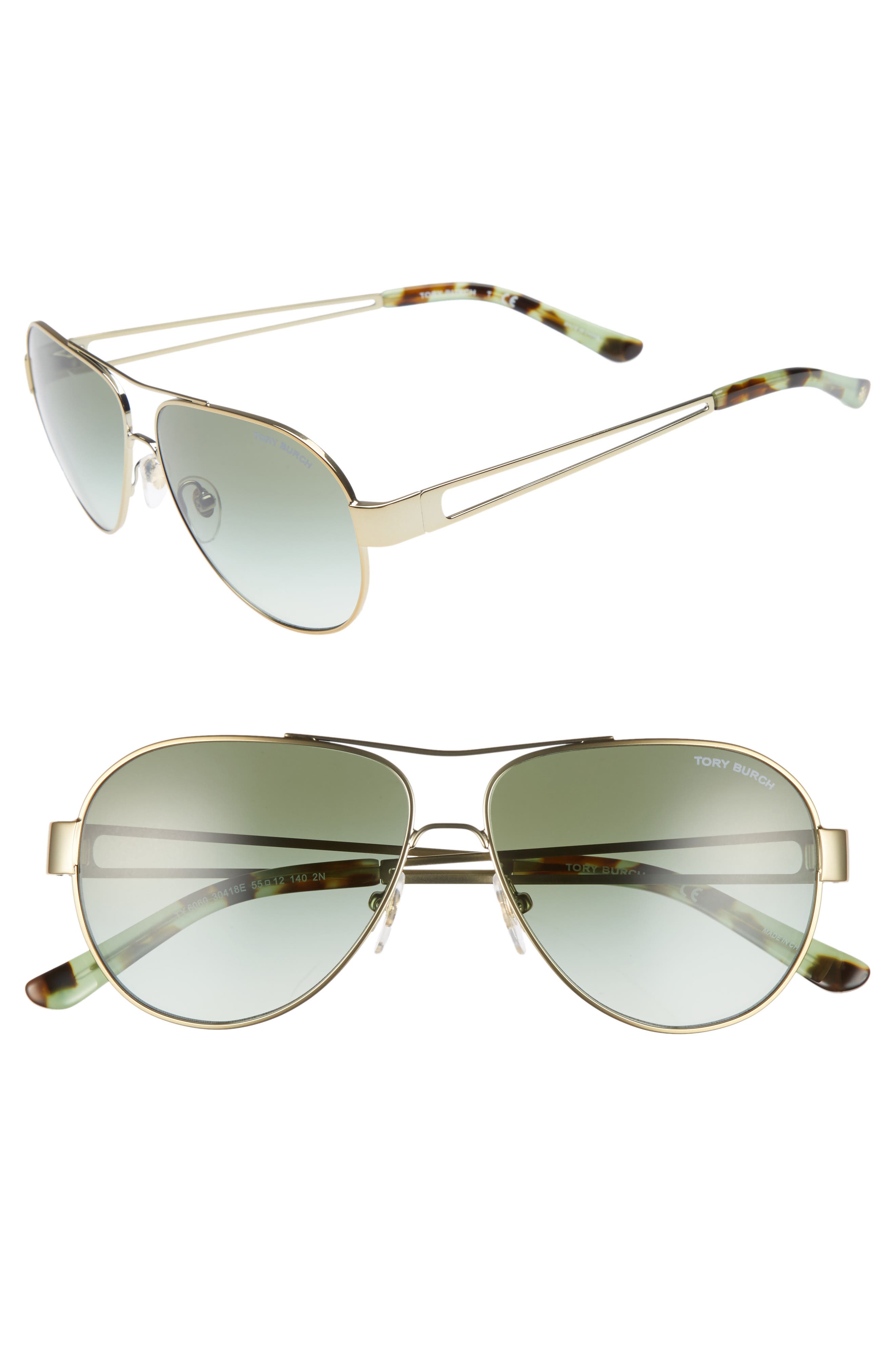 Tory Burch 55mm Aviator Sunglasses Nordstrom
