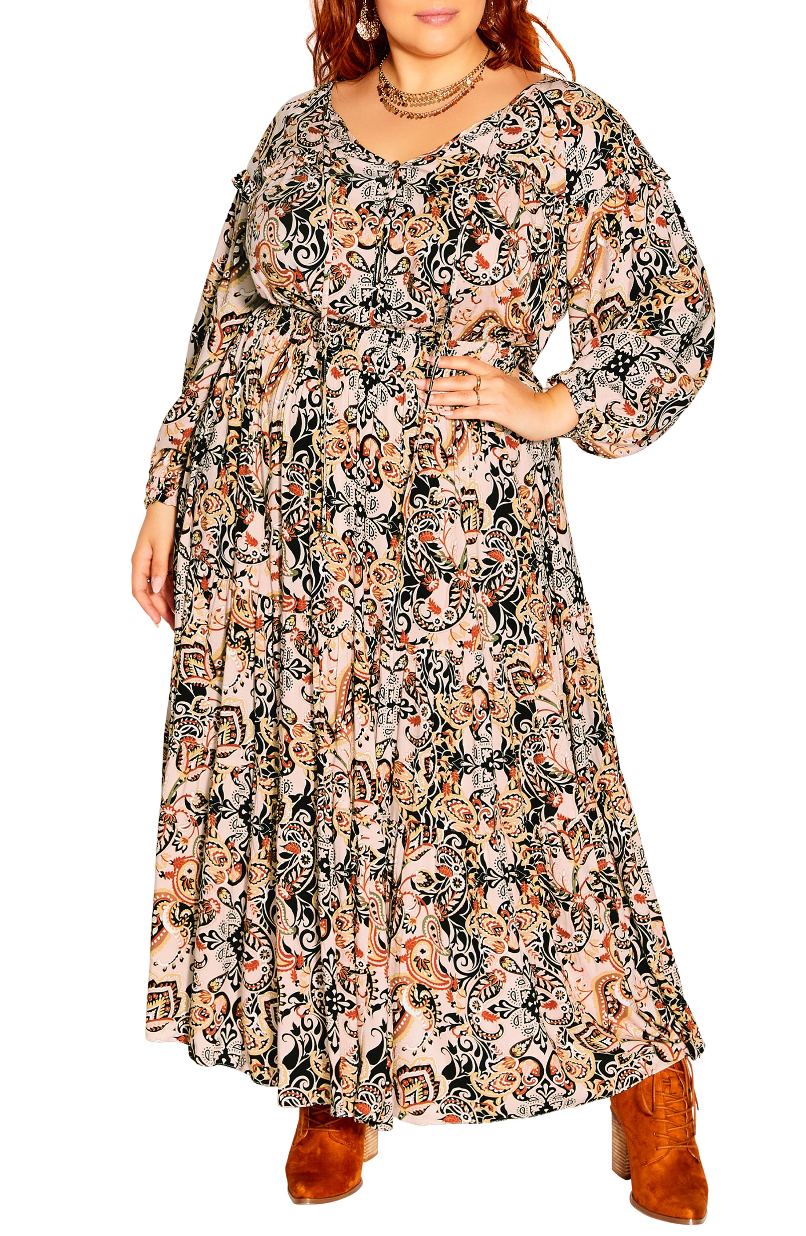 city chic allure maxi dress