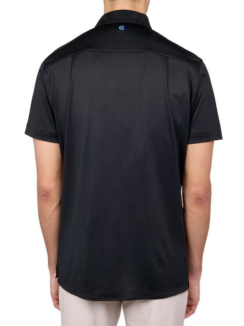 Construct Con.struct Solid Performance Button-down Shirt In Black