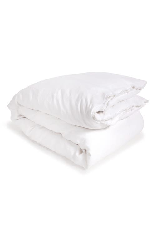 Pom Pom at Home 'Blair' Linen Duvet Cover in White at Nordstrom