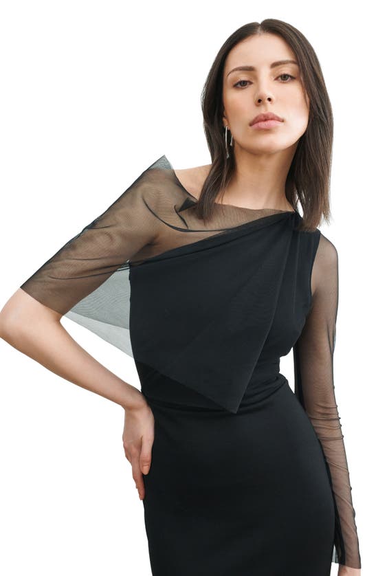 Shop Marcella Valeria Gown In Black