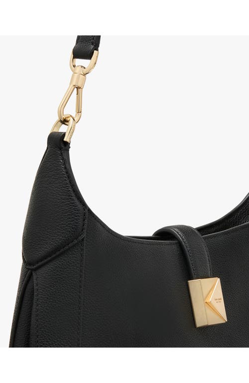 Shop Kate Spade New York Deco Leather Hobo Bag In Black