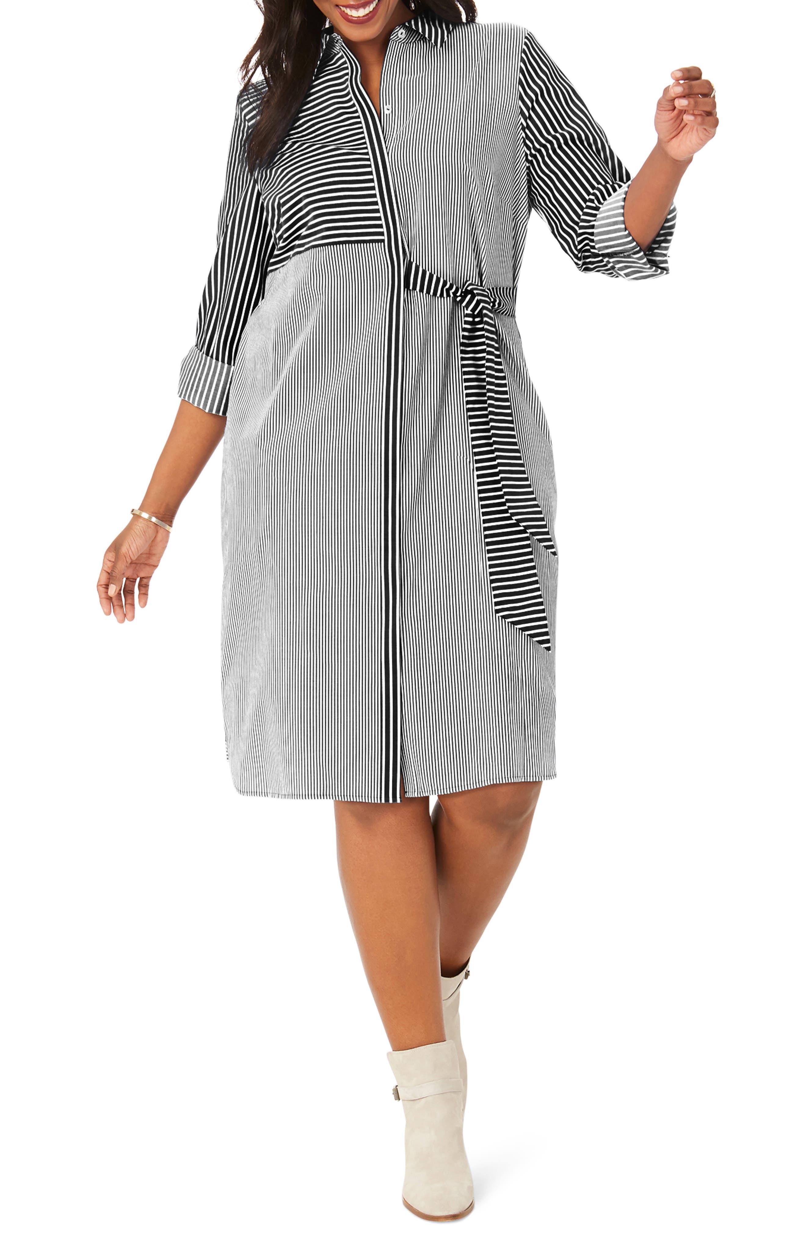 white shirt dress plus size