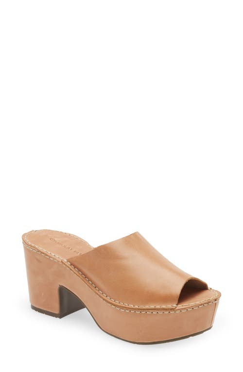 Chocolat Blu Glorey Platform Sandal Camel Leather at Nordstrom,