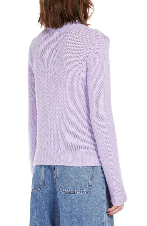 Shop Max Mara Weekend  Dalida Cashmere Crewneck Sweater In Lilac