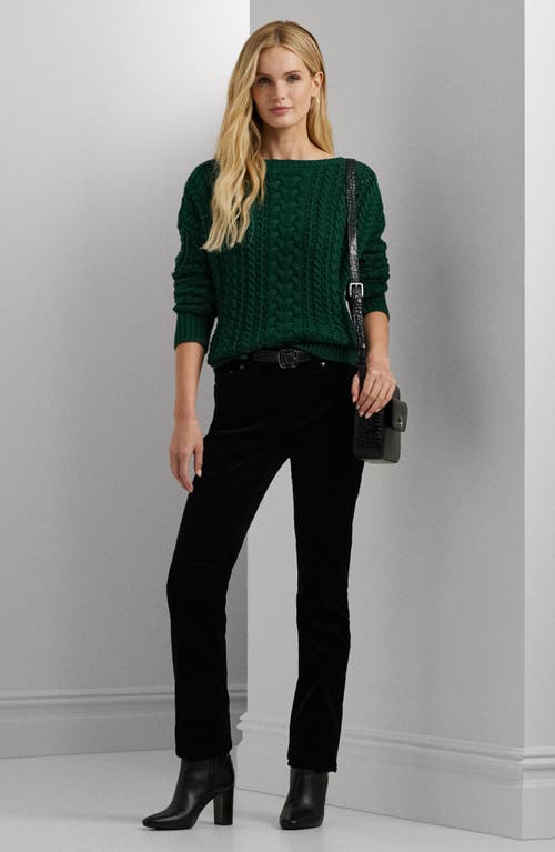 RALPH LAUREN LAUREN RALPH LAUREN CABLE STITCH COTTON BLEND SWEATER