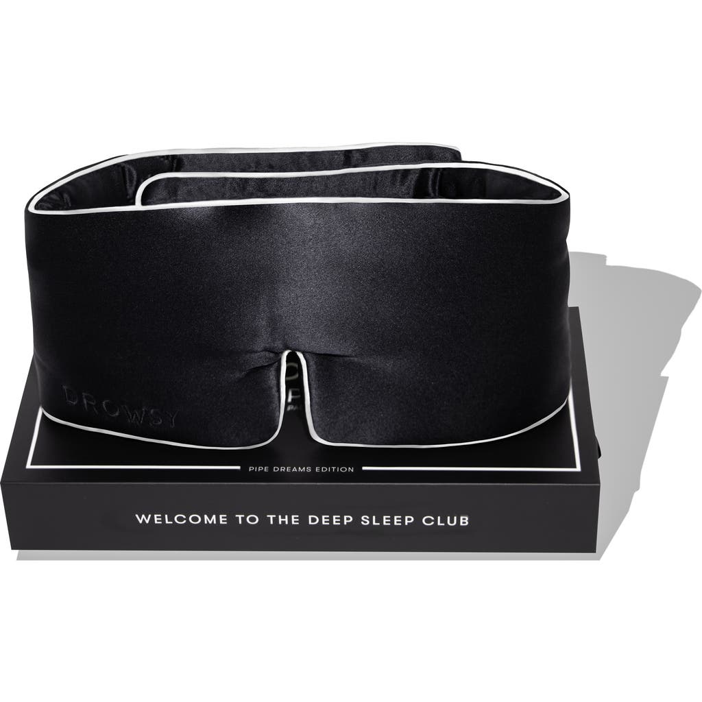 Drowsy Sleep Co . Pipe Dreams Sleep Masks In Black Jade
