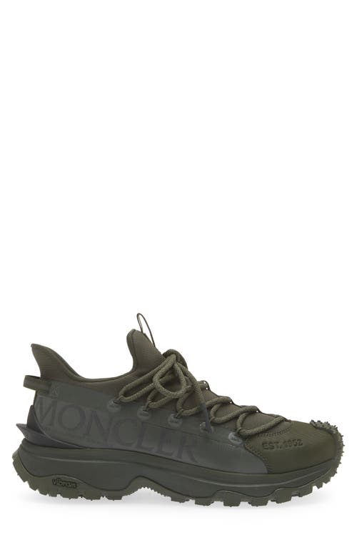 Shop Moncler Trailgrip Lite 2 Hiking Sneaker In Dark Ripe Olive