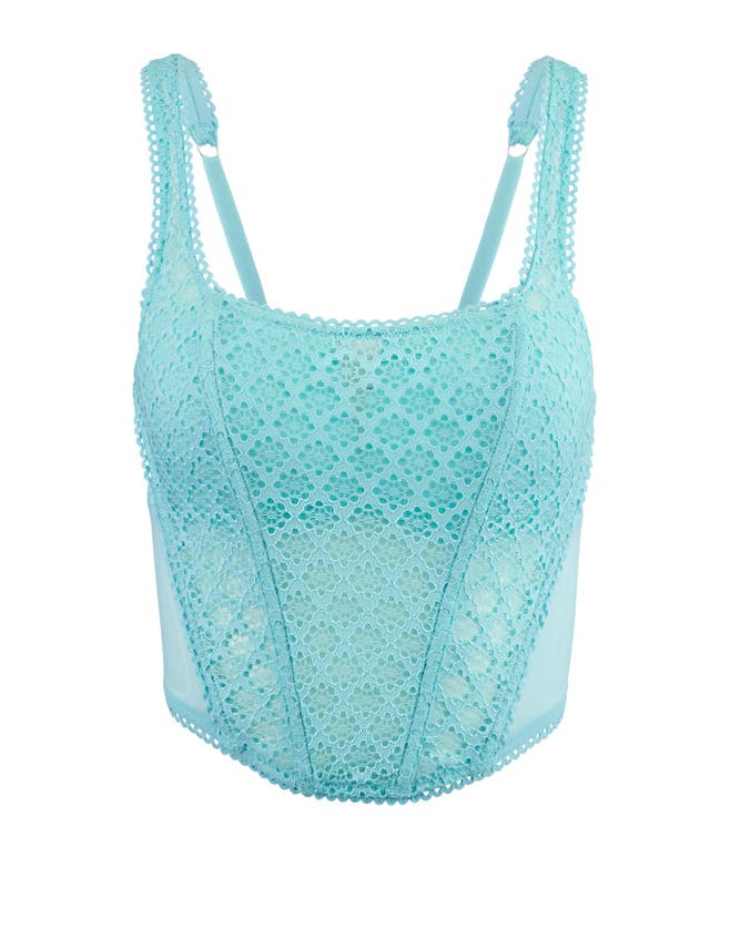 Adore Me Roxi Contour Scoop Bustier In Medium Blue