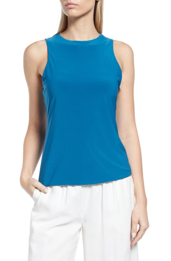 Halogen Racerback Tank In Teal Moroccan